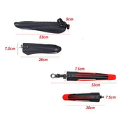Free-fly Adjustable Front & Rear Bike Mudguard Fender Set