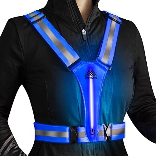 High-Visibility LED Reflective Safety Vest for Night Cycling