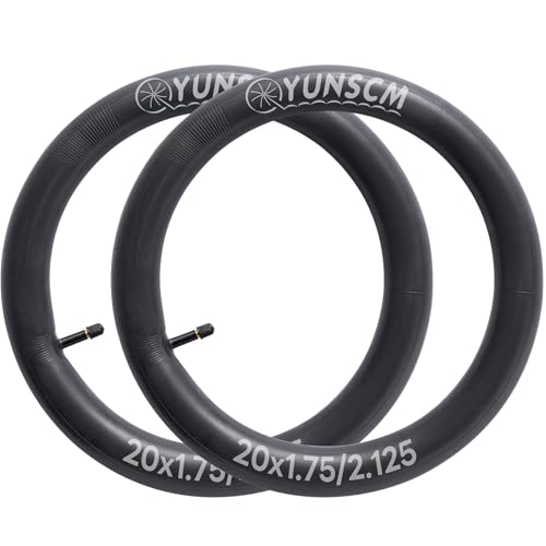 2-Pack 20" Butyl Bike Tubes for 1.75–2.125" Tires