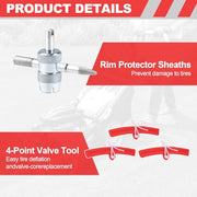 Rpeconu 29-Piece Tire Spoon & Valve Tool Kit