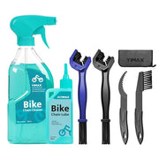 YIMAX Bike Chain Cleaning Kit with Lube & Brushes, 410ml