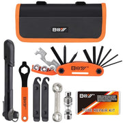 Portable Bicycle Repair Bag with Tire Pump & Tool Kit