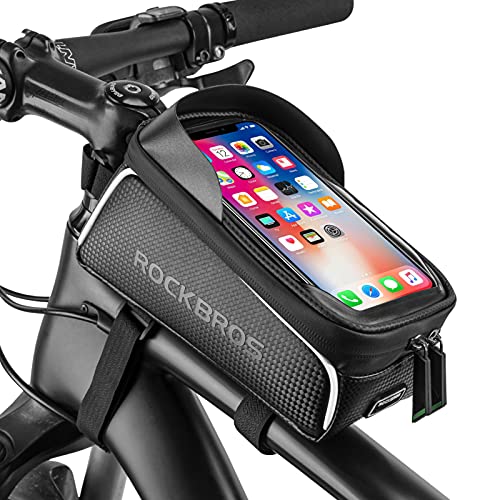 ROCKBROS Waterproof Bike Front Frame Phone Bag & Cycling Pouch