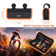 Portable Bicycle Repair Bag with Tire Pump & Tool Kit