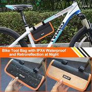 Portable Bicycle Repair Bag with Tire Pump & Tool Kit
