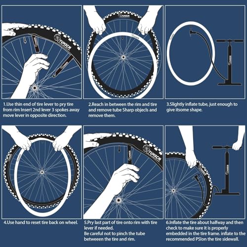 2-Pack 20" Butyl Bike Tubes for 1.75–2.125" Tires
