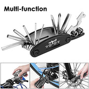 WOTOW 16-in-1 Bike Repair Tool Kit with Tire Levers