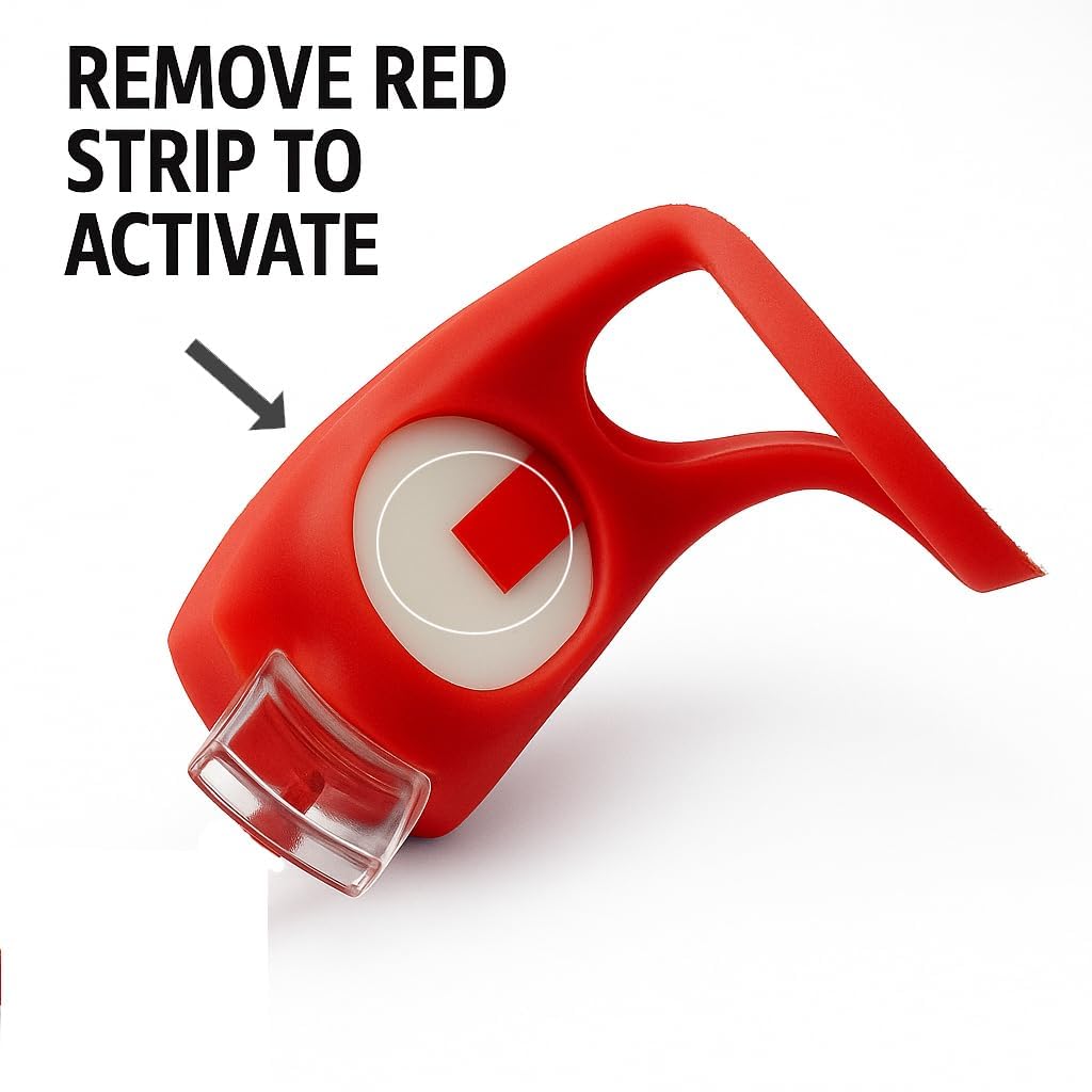 8-Pack Waterproof Silicone LED Front & Rear Bike Lights