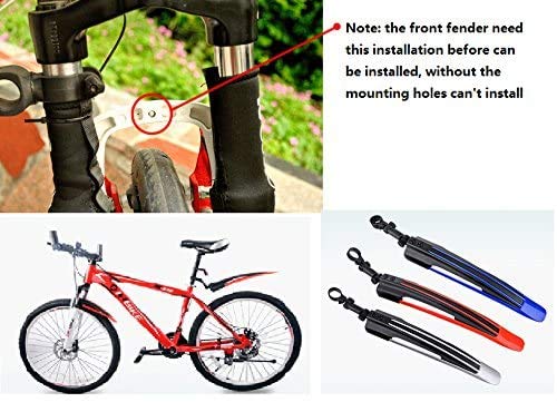 Free-fly Adjustable Front & Rear Bike Mudguard Fender Set