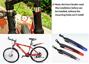 Free-fly Adjustable Front & Rear Bike Mudguard Fender Set