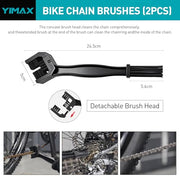 YIMAX Bike Chain Cleaning Kit with Lube & Brushes, 410ml