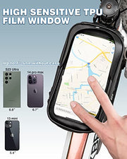 ROCKBROS Waterproof Bike Front Frame Phone Bag & Cycling Pouch