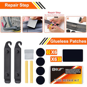 Portable Bicycle Repair Bag with Tire Pump & Tool Kit
