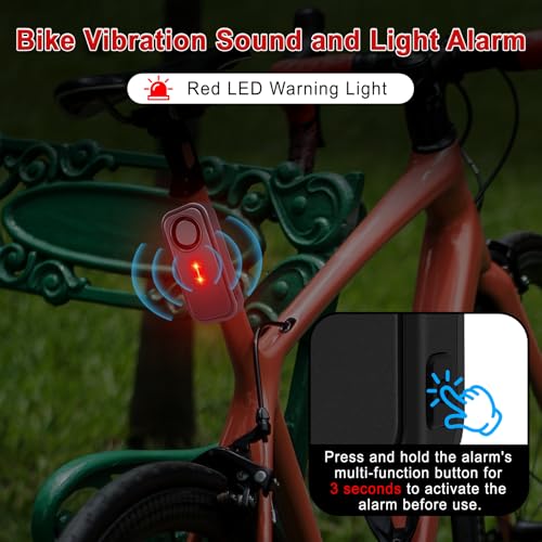USUPERINK Wireless Anti-Theft Bike Alarm with Remote