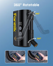 Fanttik X9 Ace Mini 150 PSI Electric Bike Pump with Auto Stop