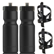 50 Strong 2-Pack 22 oz Bike Bottles & Bottle Cages