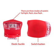 8-Pack Waterproof Silicone LED Front & Rear Bike Lights