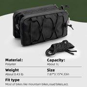 ROCKBROS 1L Quick-Release Top Tube Bike Bag with Shoulder Strap