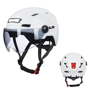 ILM E3-10L Adult Bike Helmet with Front & Rear LED Lights