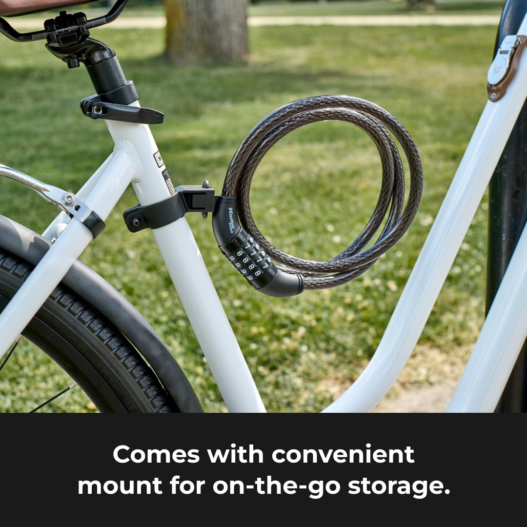 Master Lock Resettable Combination Bike Cable Lock