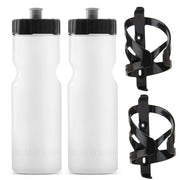 50 Strong 2-Pack 22 oz Bike Bottles & Bottle Cages