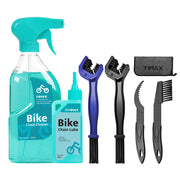 YIMAX Bike Chain Cleaning Kit with Lube & Brushes, 410ml