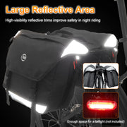 Danuosie Water-Resistant Double Bike Panniers with Reflective Strips