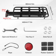 WEEROCK Adjustable Rear Bike Rack for 20–29" Bikes, 33 lb Capacity
