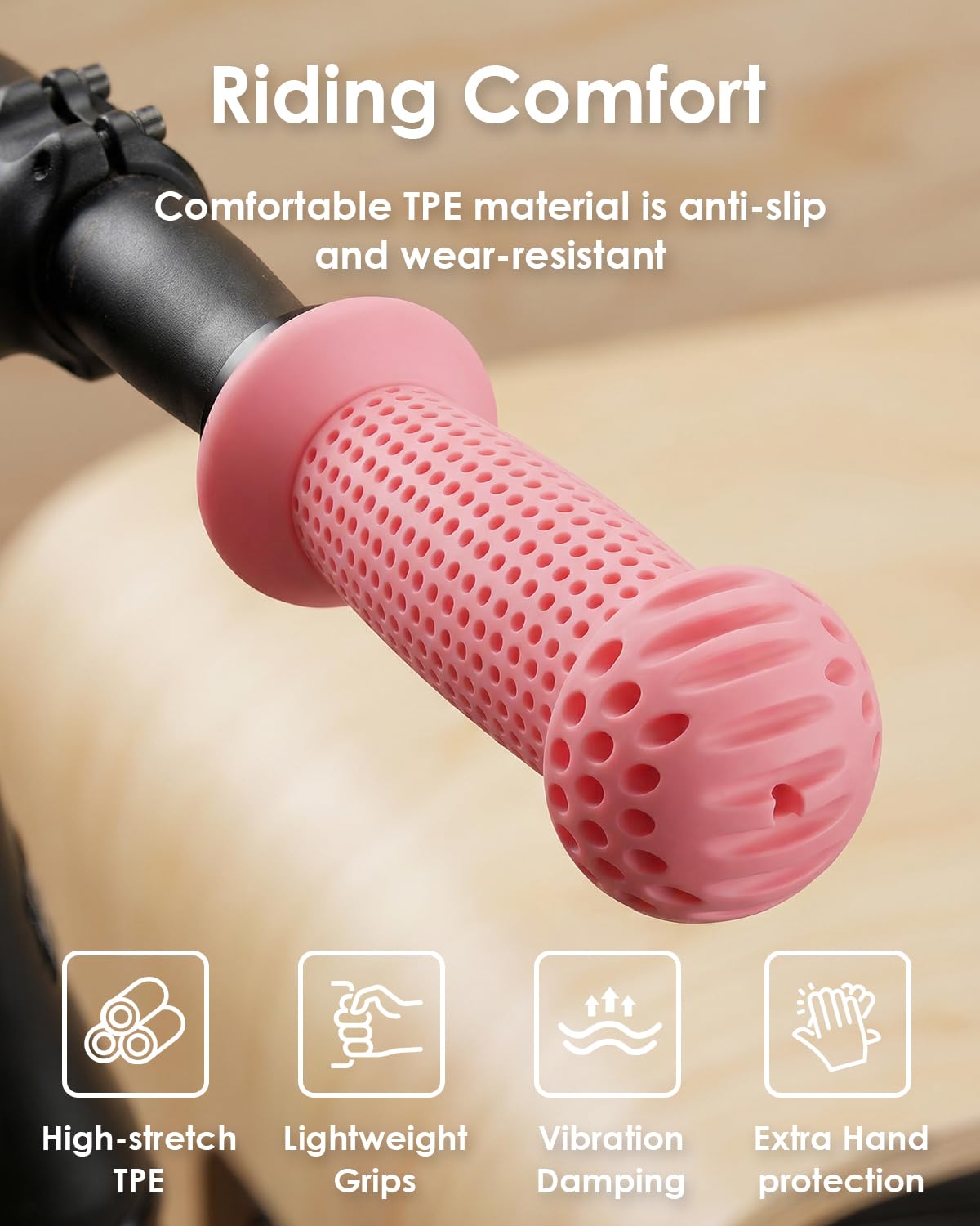 100mm Kids Bike Handlebar Grips for Bikes & Scooters