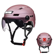 ILM E3-10L Adult Bike Helmet with Front & Rear LED Lights