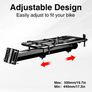 WEEROCK Adjustable Rear Bike Rack for 20–29" Bikes, 33 lb Capacity