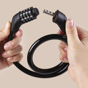 2-Pack 4-Digit Resettable Combination Bike Cable Locks