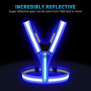 High-Visibility LED Reflective Safety Vest for Night Cycling