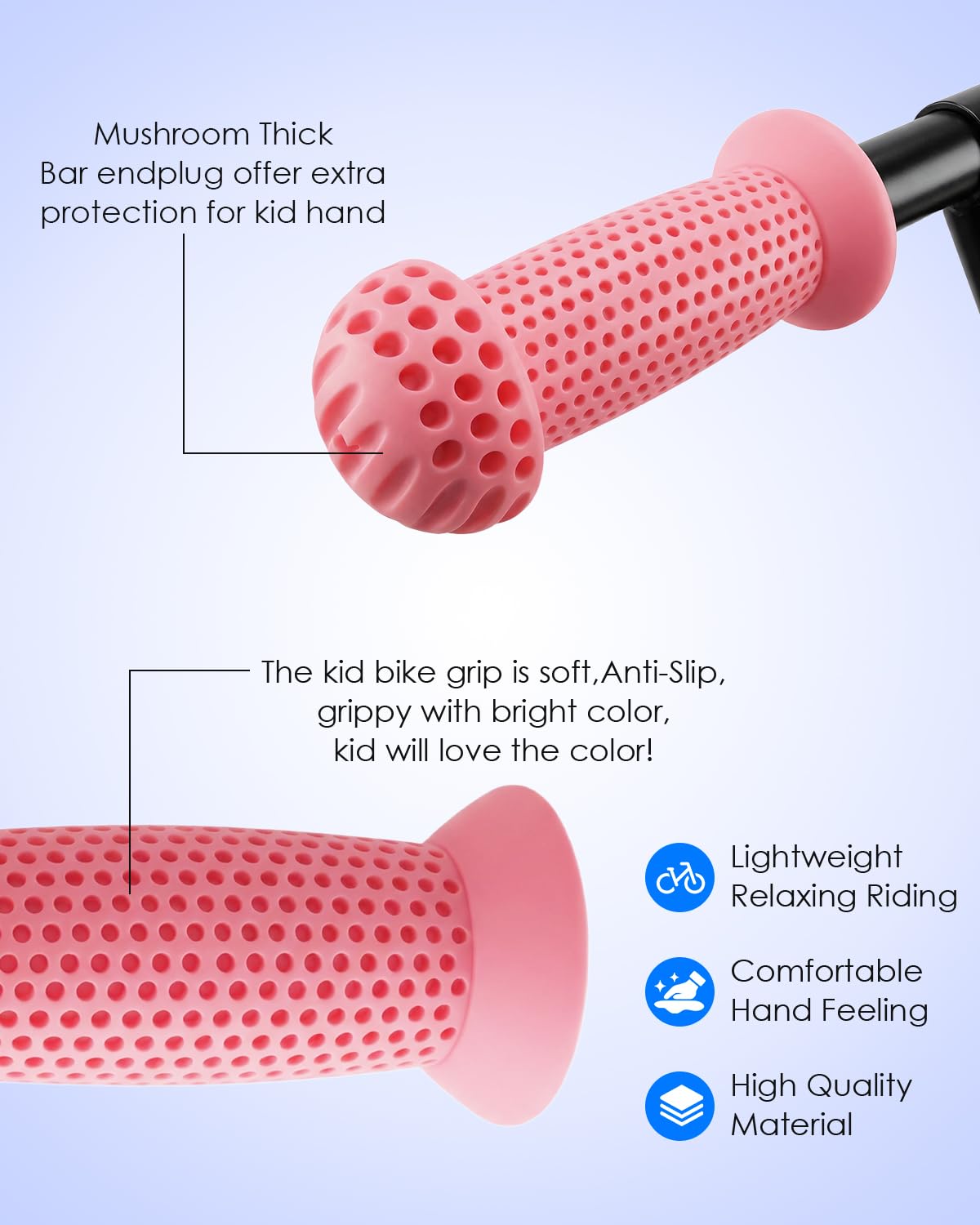 100mm Kids Bike Handlebar Grips for Bikes & Scooters