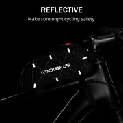 ROCKBROS 1.3L Lightweight Top Tube Bike Bag with Elastic Cord