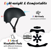 Adjustable Kids Multi-Sport Bike Helmet for Toddlers & Youth