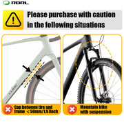 RBRL Quick-Release 28" Bike Fender Set for 28–45mm Tires
