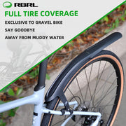 RBRL Quick-Release 28" Bike Fender Set for 28–45mm Tires
