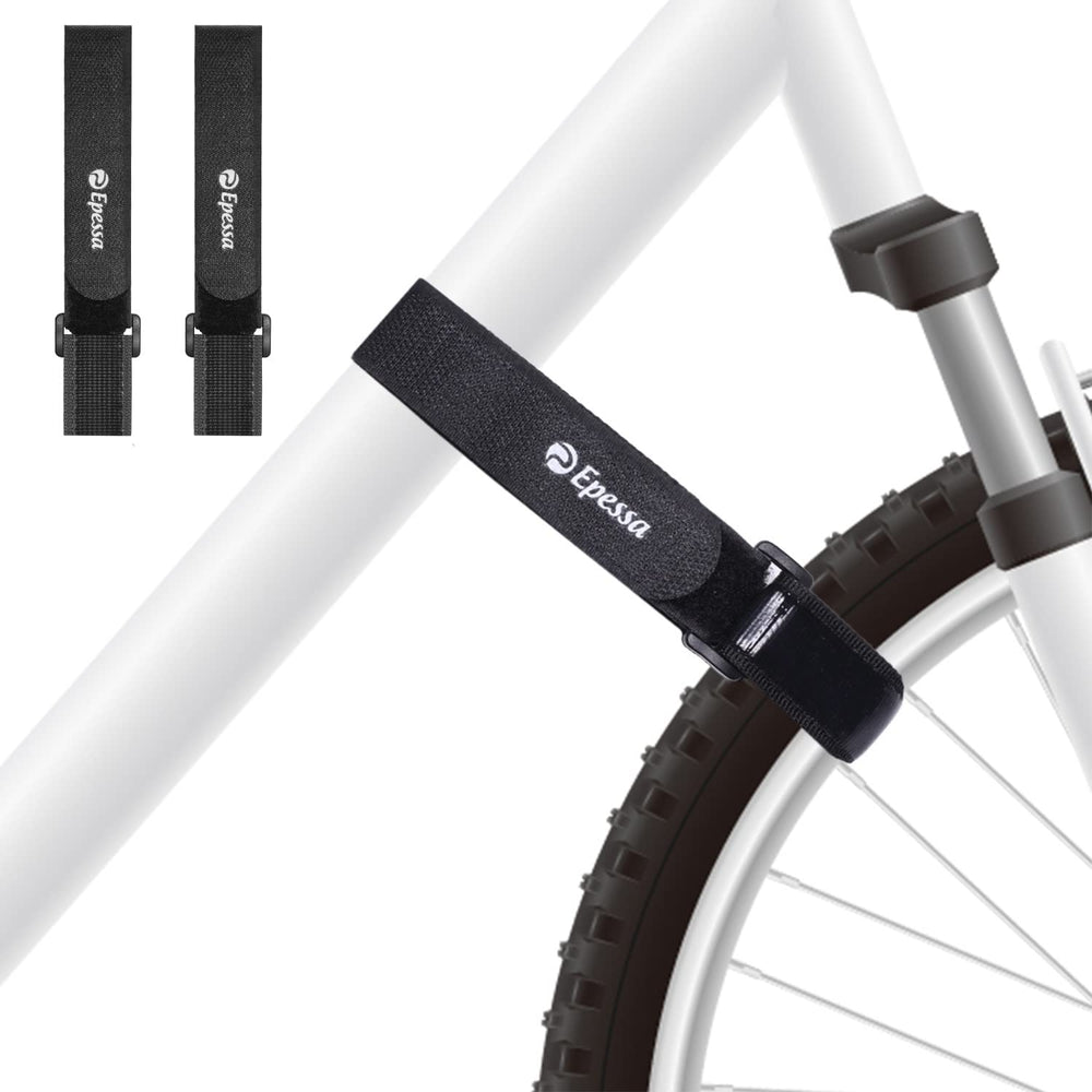 Adjustable Bike Rack & Wheel Stabilizer Strap Set