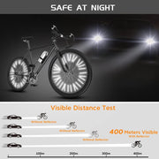 48/96-Pack 360° Waterproof Bike Spoke Reflector Clips