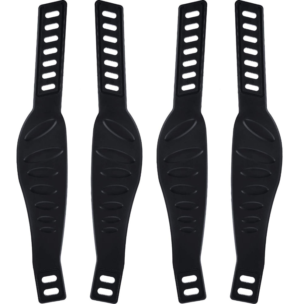 2-Pair Adjustable Exercise Bike Pedal Straps Replacement Set