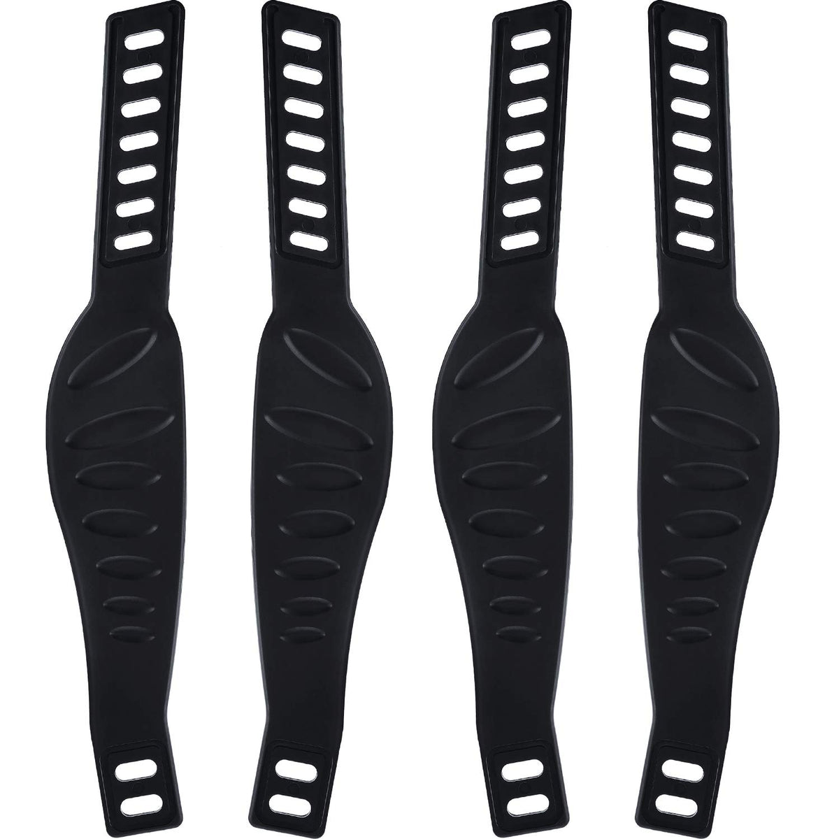 2-Pair Adjustable Exercise Bike Pedal Straps Replacement Set