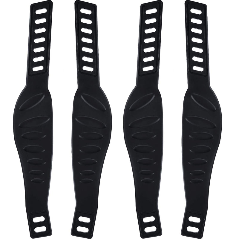 2-Pair Adjustable Exercise Bike Pedal Straps Replacement Set