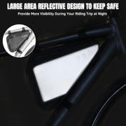 WOTOW 2L Water-Resistant Reflective Triangle Bike Frame Bag