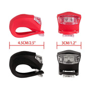 8-Pack Waterproof Silicone LED Front & Rear Bike Lights