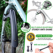 RBRL Quick-Release 28" Bike Fender Set for 28–45mm Tires