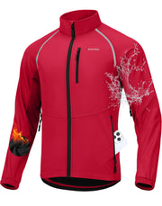 Bikewa Men's Thermal Water-Resistant Winter Cycling Jacket