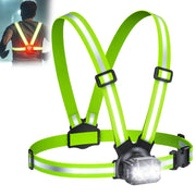 Viccux 500LM Reflective LED Safety Vest for Night Cycling