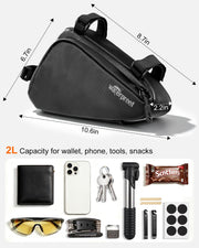 NDakter Water-Resistant Triangle Bike Frame Storage Bag