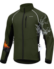 Bikewa Men's Thermal Water-Resistant Winter Cycling Jacket